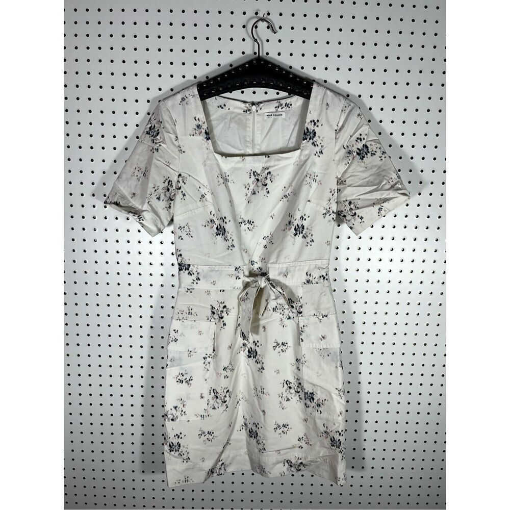 Club Monaco square neckline denim dress